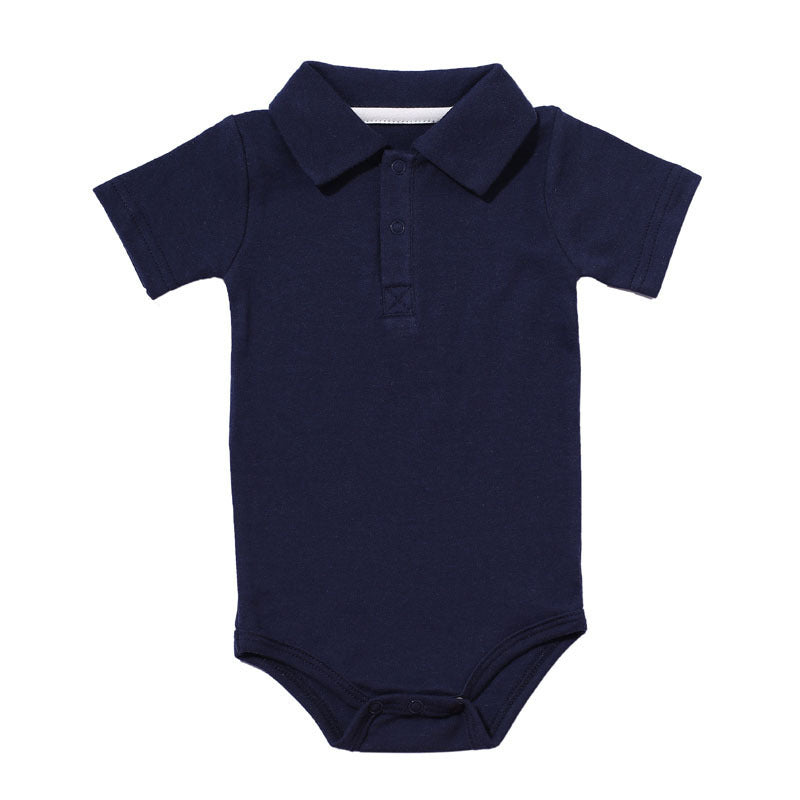 Lapel baby onesies